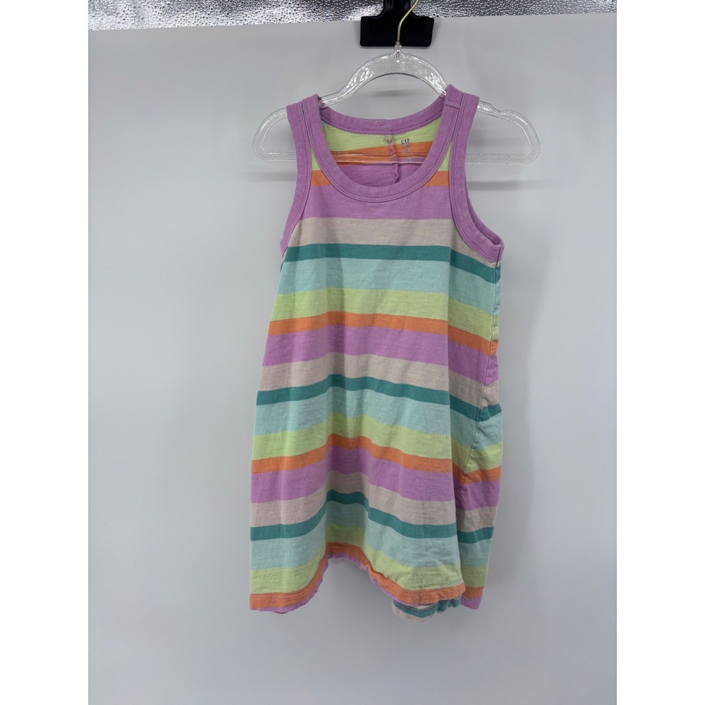 GAP Kids Girls Striped Tank‎ Top Dress Sleeveless Casual Summer Colorful